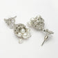 NVR Wome's Silver-Plated AD- Studded Jhumki Earrings | Swadesiicart