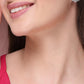 NVR Women's Silver-Plated AD- Studded Circular Shaped Studs Earring | Swadesiicart