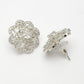 NVR Women's Silver-Plated AD- Studded Circular Shaped Studs Earring | Swadesiicart