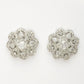 NVR Women's Silver-Plated AD- Studded Circular Shaped Studs Earring | Swadesiicart