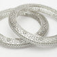 NVR Women's Set of 2 Silver-Plated American Diamond Studded Bangles - Swadesiicart
