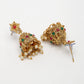NVR Women's Set of 2 Gold-Polished Stone Studded Temple Jewellery Set with Maangtikka & Kamarbandh - Swadesiicart