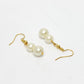 NVR Women's Gold-Polished White Pearl-Beaded Handcrafted Jewellery Set - Swadesiicart