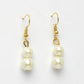 NVR Women's Gold-Polished White Pearl-Beaded Handcrafted Jewellery Set - Swadesiicart