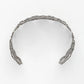 NVR Women's Rhodium-Plated Cuff Bracelet - Swadesiicart