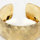 NVR Women's Gold-Polished Self-design Cuff Bracelet - Swadesiicart