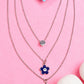 NVR Women's Silver-Toned Artificial Stones Floral Layered Chain - Swadesiicart