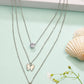 NVR Women's Silver-Toned Artificial Stones Butterfly-shaped Layered Chain | Swadesiicart