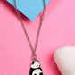NVR Women's Silver-Plated Chain With Panda Pendant - Swadesiicart