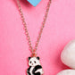 NVR Women's Rose Gold-Polished Chain With Panda Pendant - Swadesiicart
