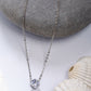 NVR Women's Silver-Plated Artificial Stones Pendant with Chain - Swadesiicart
