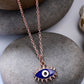 NVR Women's Rose Gold-Polished Chain With Evil Eye Pendant - Swadesiicart