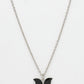NVR Women's Silver-Plated Chain With Butterfly Pendant - Swadesiicart