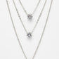 NVR Women's Silver-Plated Artificial Stones Layered Chain | Swadesiicart