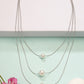 NVR Women's Silver-Plated White Pearl Layered Chain - Swadesiicart