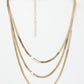 NVR Women's Gold-Polished Minimal Layered Chain | Swadesiicart