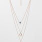 NVR Women's Rose Gold-Polished Evil Eye Layered Chain | Swadesiicart