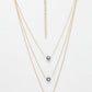 NVR Women's Gold-Polished Evil Eye Layered Chain - Swadesiicart