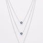 NVR Women's Silver-Plated Evil Eye Layered Chain - Swadesiicart
