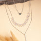 NVR Women's Silver-Plated Beaded Layered Chain | Swadesiicart