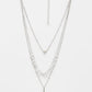 NVR Women's Silver-Plated Beaded Layered Chain | Swadesiicart