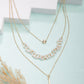 NVR Women's Gold-Polished Beaded Layered Chain | Swadesiicart