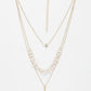 NVR Women's Gold-Polished Beaded Layered Chain | Swadesiicart