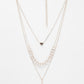 NVR Women's Rose Gold-Polished Beaded Layered Chain | Swadesiicart