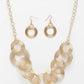 NVR Women's Gold-Polished Circular Shaped Jewellery set - Swadesiicart