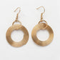 NVR Women's Gold-Polished Circular Shaped Jewellery set - Swadesiicart