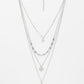 NVR Women's Silver-Plated Artificial Stones Layered Chain | Swadesiicart