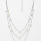 NVR Women's Silver-Plated White Pearls Party Layered Chain - Swadesiicart