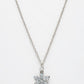 NVR Women's Silver-Plated Chain With Snowflake Pendant - Swadesiicart