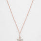 NVR Women's Rose Gold-Polished Chain With Snowflake Pendant - Swadesiicart