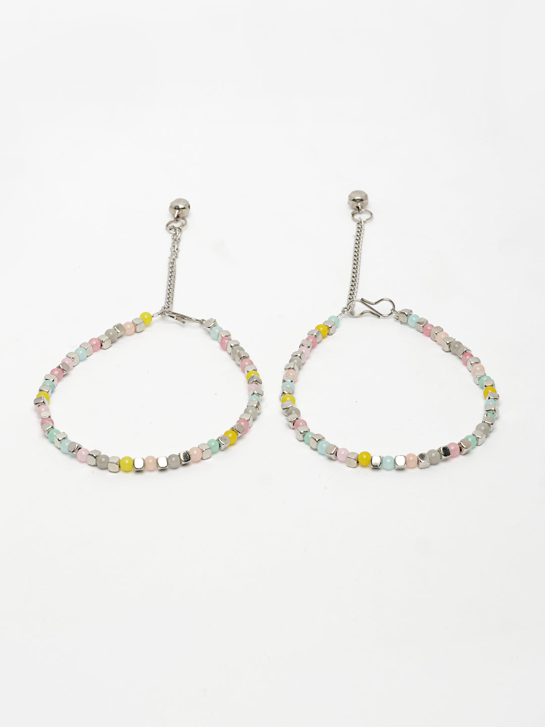NVR Women's Multi-Coloured Artificial Beads Anklet - Swadesiicart