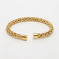 NVR Men's Gold-Polished Stainless Steel Cuff Bracelet - Swadesiicart