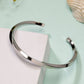 NVR Men's Silver-Plated Stainless Steel Cuff Bracelet - Swadesiicart