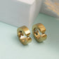 NVR Men's Gold-Polished Contemporary Hoop Earrings - Swadesiicart