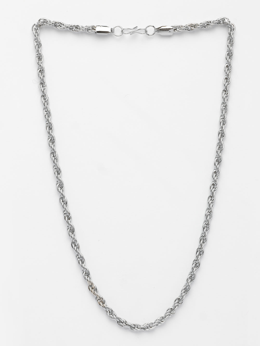 NVR Men's Silver-Plated Stainless Steel Chain - Swadesiicart