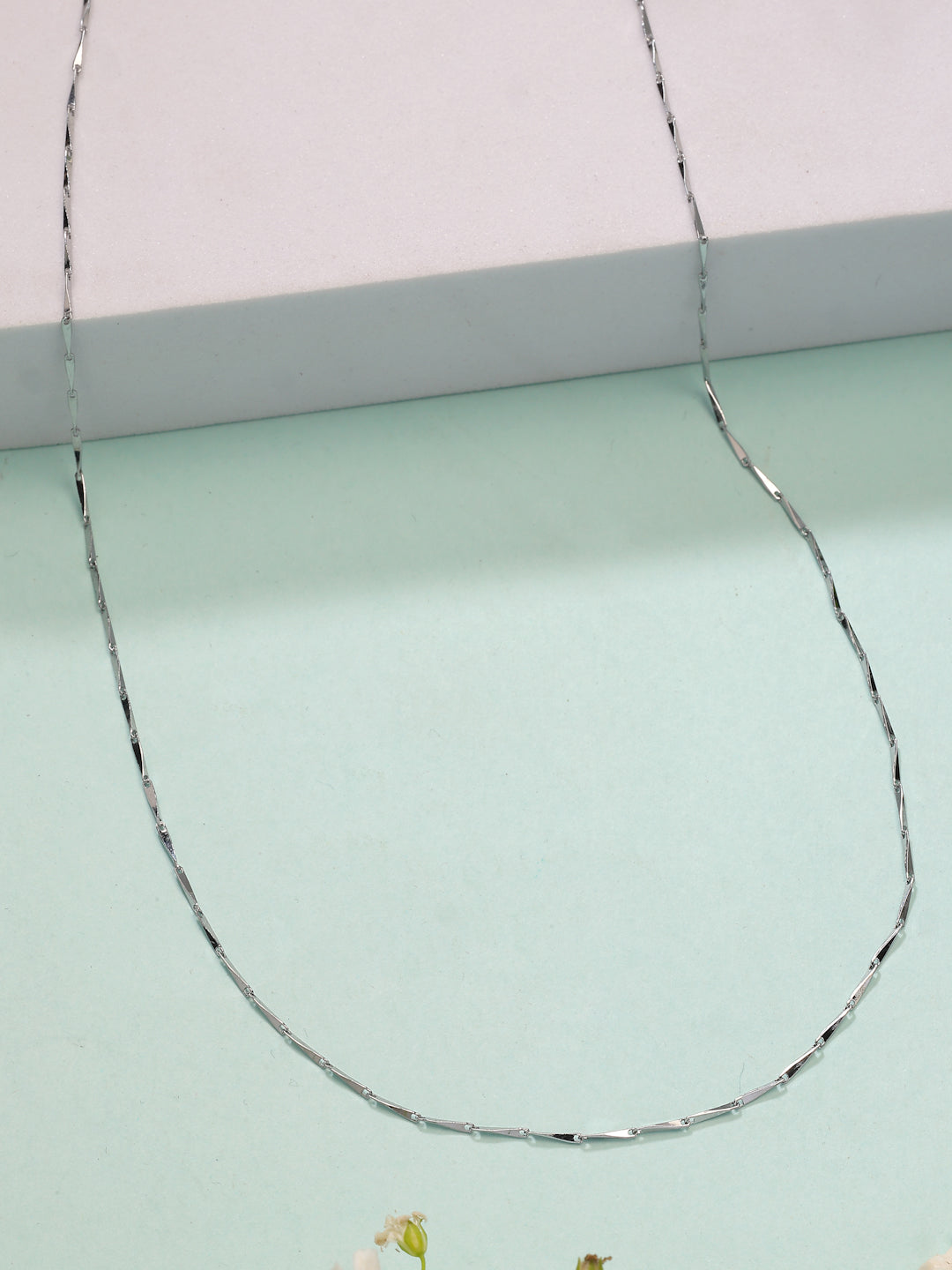 NVR Women's Silver-Plated Chain - Swadesiicart