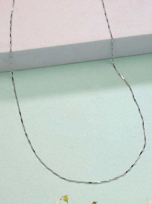 NVR Women's Silver-Plated Chain - Swadesiicart