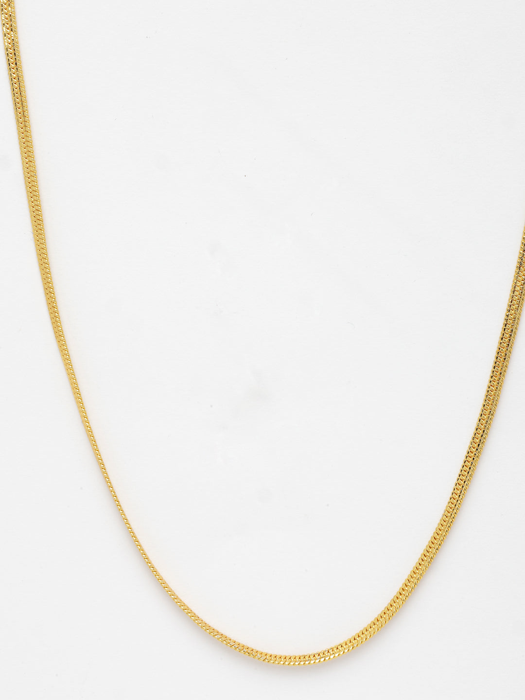 NVR Men's Gold-Polished Minimal Chain - Swadesiicart