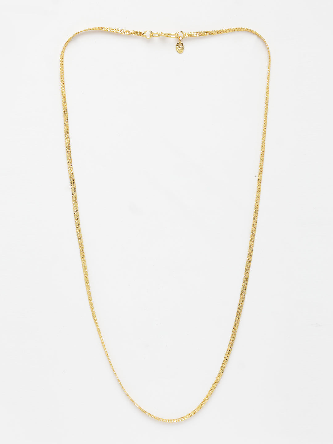 NVR Men's Gold-Polished Minimal Chain - Swadesiicart