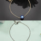 NVR Women's Set of 2 Gold & Silver Polished Evil eye Link Bracelet - Swadesiicart