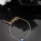 NVR Women's Set of 2 Gold & Silver Polished Evil eye Link Bracelet - Swadesiicart