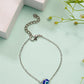 NVR Women's Set of 2 Gold & Silver Polished Evil eye Link Bracelet - Swadesiicart