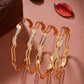 NVR Women's Set of 4 Gold-Polished Cubic Zirconia Stone Studded Bangles - Swadesiicart