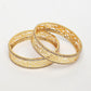 NVR Women's Set of 2 Gold-Polished Cubic Zirconia Stone Studded Kada Bangles - Swadesiicart