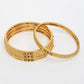 NVR Women's Set of 4 Gold-Polished Artificial Stones Traditional Bangles - Swadesiicart