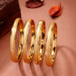 NVR Women's Set of 4 Gold-Polished Traditional Bangles - Swadesiicart